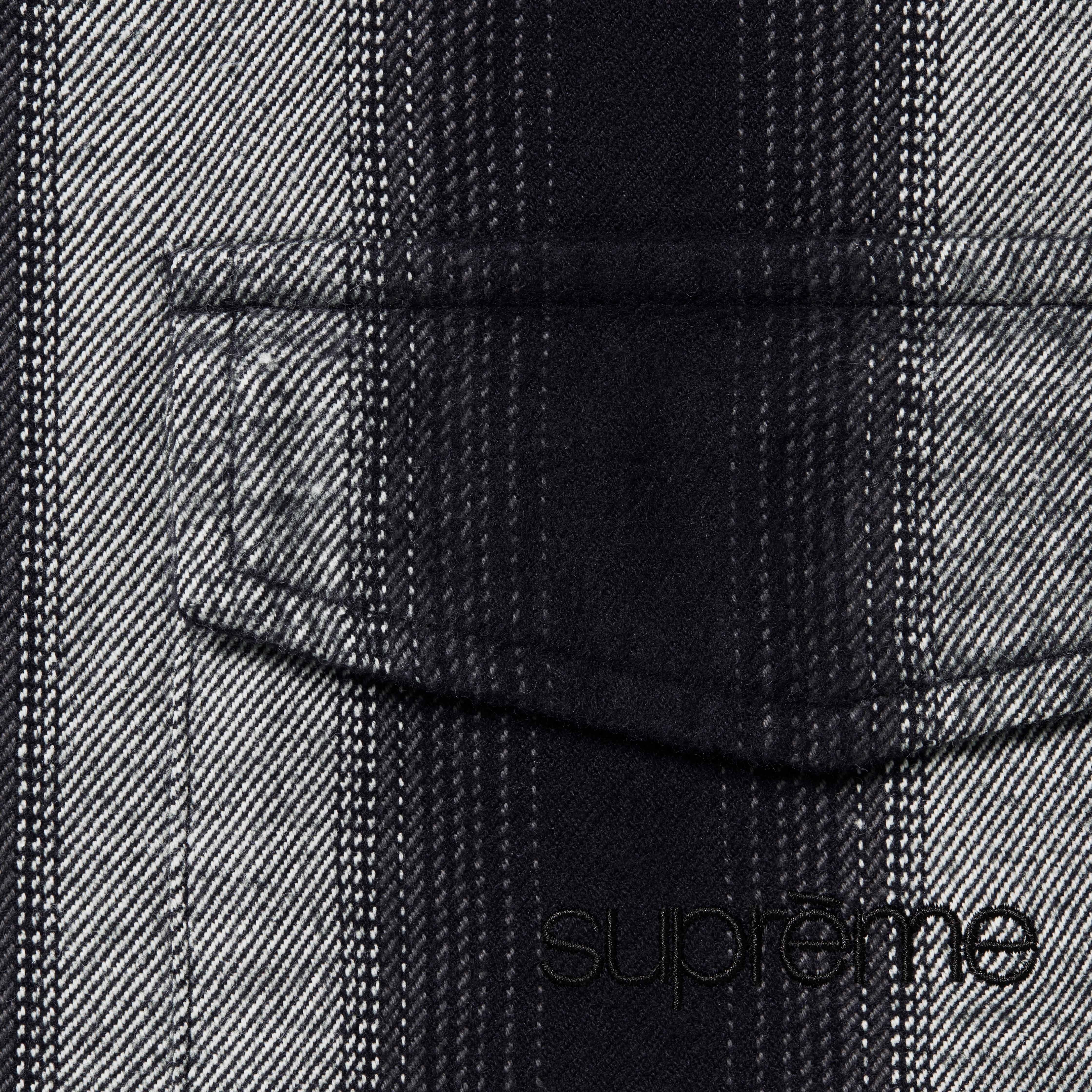 Stripe Flannel Zip Up Shirt view 7